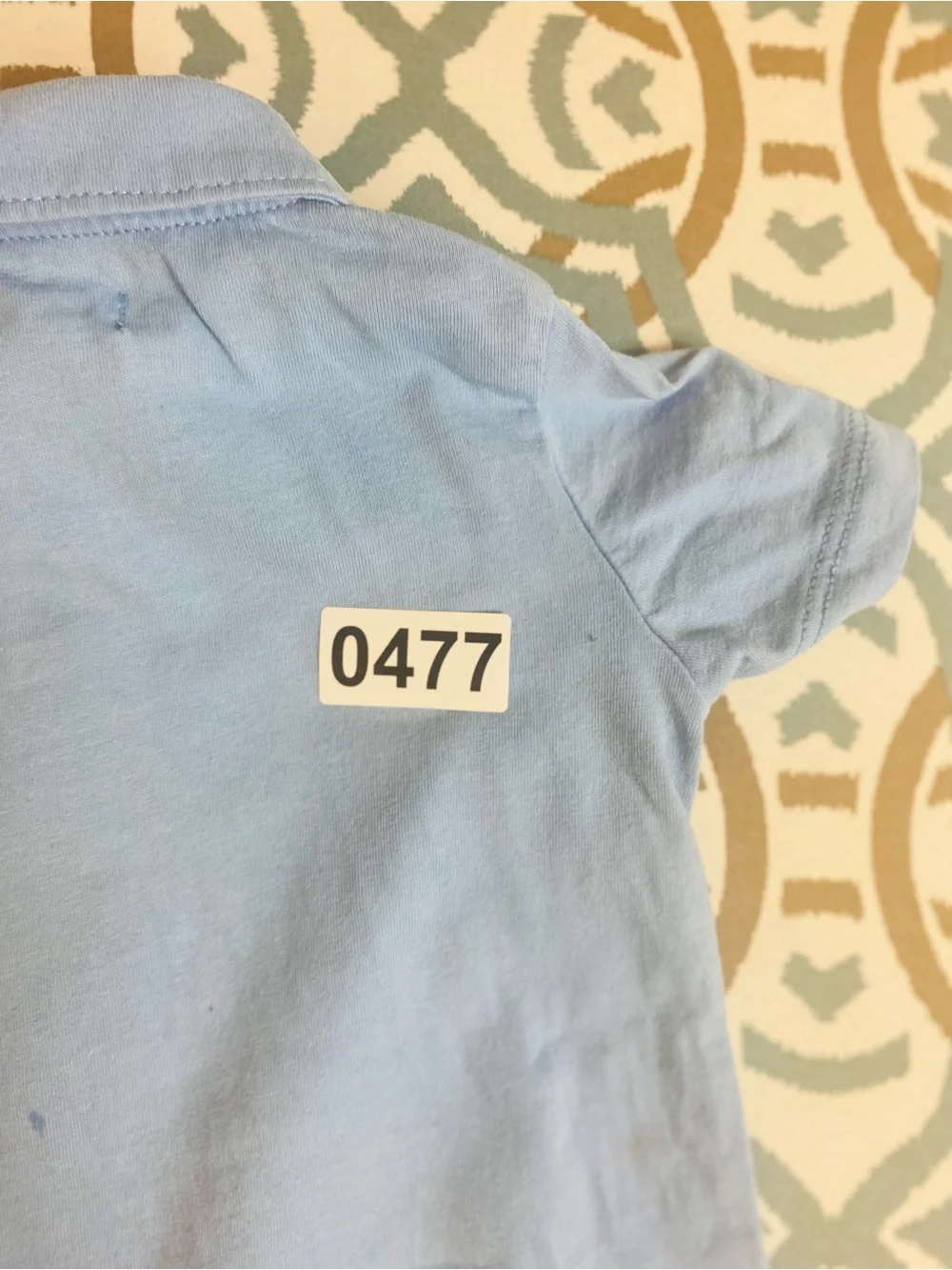 Ralph Lauren Light Blue Short-Sleeve Polo Romper